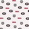 Sykel Enterprises-University of Georgia Cotton Fabric-Georgia Bulldogs White Polka Dot Cotton Quilting Fabric